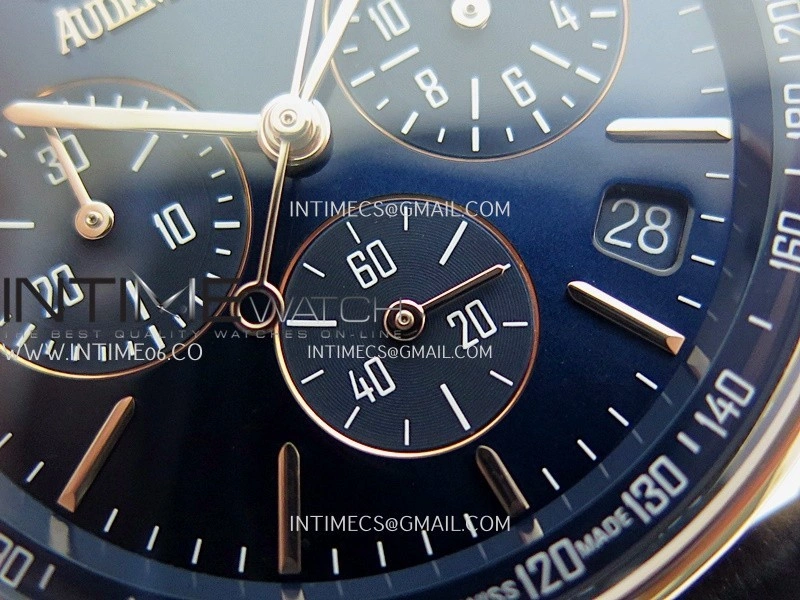 Code 11.59 Chrono 26393 RG APSF 1:1 Best Edition Blue Dial On Black Leather Strap Super Clone SA4401
